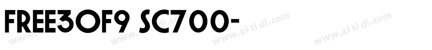 Free3of9 SC700字体转换